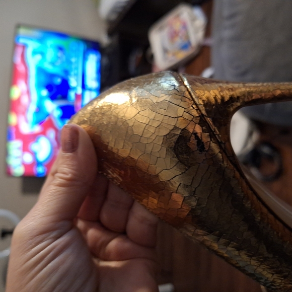 🔥Michael Kors Gold Heels. Runway Collection. Made In Italy! $2,000.00 Shoes!! - Picture 7 of 11